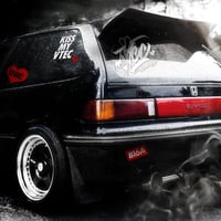VTEC PEACE HANDSTYLE STICKER - ブイテック カッティングステッカー / EASYSICKS イージーシックス