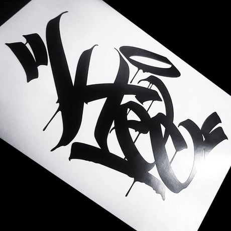 VTEC HANDSTYLE STICKER - ブイテック カッティングステッカー / EASYSICKS イージーシックス CIVIC シビック
