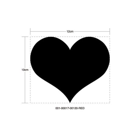 CHASER HEART RED STICKER - チェイサー ハート レッド ステッカー / TOYOTA 豊田 トヨタ JZX100 JZX90 1JZ JDM ドリフト