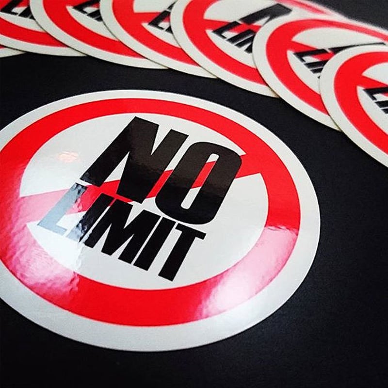 NO LIMIT STICKER - ノーリミッ ト ステッカー / JDM ドリフト カス