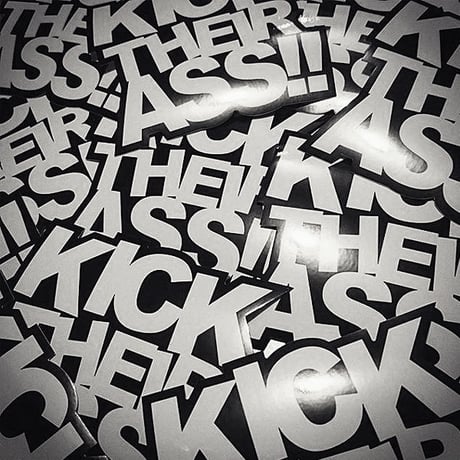 KICK THEIR ASS!! STICKER  - ステッカー / JDM USDM カスタム