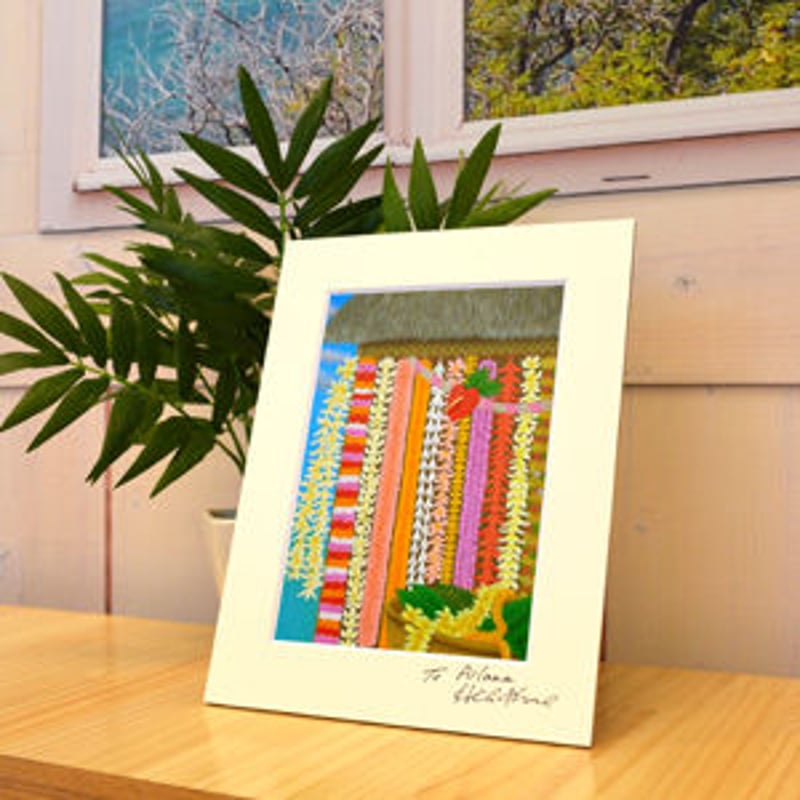 直筆サイン入り ヒロクメアート 2Lマットスタンド 色鮮やかな