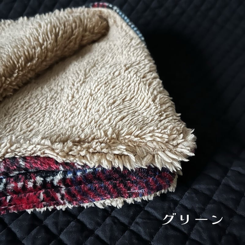 もこもこブランケット グリュック//タータンチェック/ふわふわ