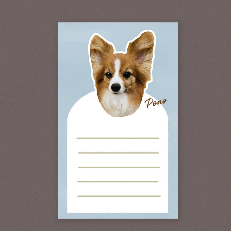 うちの子メッセージカード」くすみカラーバージョン／20枚セット