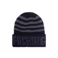 Fucking Awesome FA Striped Cuff Beanie - Black / Grey