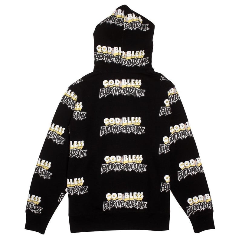 Fucking Awesome God Bless FA Hoodie - Black | SLO