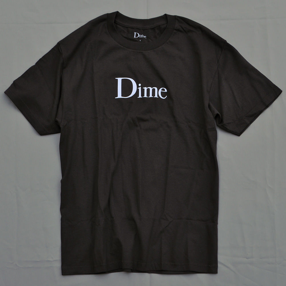 Dime Classic Logo T-Shirt - Conspiracy Black | SLO