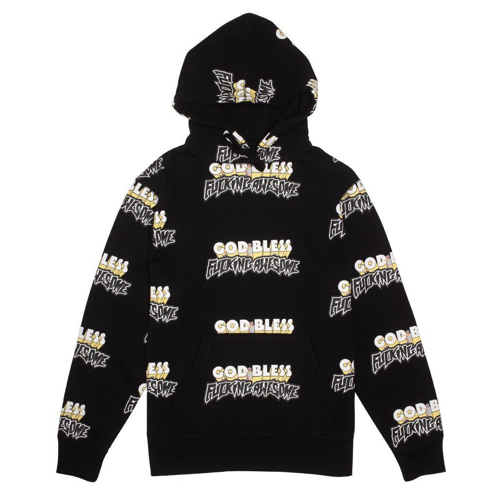 トップス Fucking Awesome Godbless Fucking Awesome God Bless FA Hoodie - Black | SLO