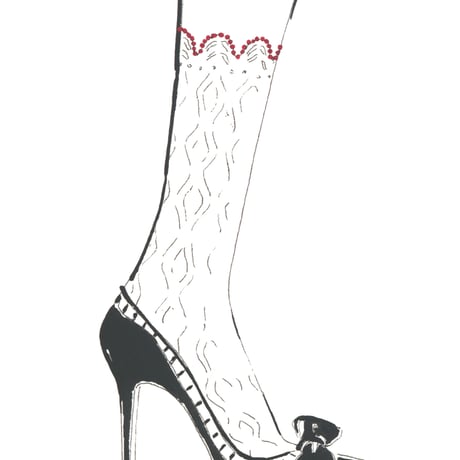 Pumps&lace knitted socks