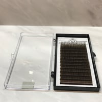 ボリュームラッシュ＜ブラウン＞　Jカール　0.07ｍｍ　9～15ｍｍ