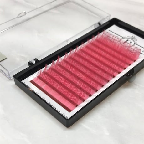 ボリュームラッシュ＜ピンク＞　Jカール　0.07ｍｍ　9～15ｍｍ