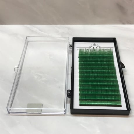 ボリュームラッシュ＜グリーン＞Ｃカール　0.07ｍｍ　9～15ｍｍ