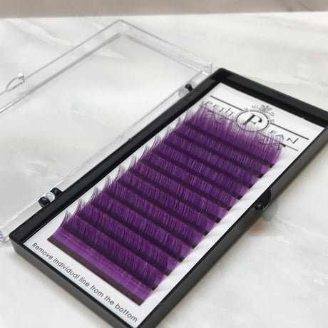 ボリュームラッシュ＜パープル＞　Jカール　0.07ｍｍ　9～15ｍｍ