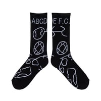 SHUKYU × Masanao Hirayama / ABCDE F.C. Socks (Black)