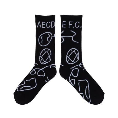 SHUKYU × Masanao Hirayama / ABCDE F.C. Socks (Black)