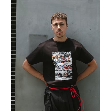 SHUKYU × COGNOMEN - Football Collage Tee (Crowns & Goals / Black)