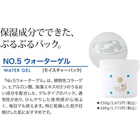 カミヤマ美研『顔を洗うシリーズ』No.５ウォーターゲル250g （本体3500円）