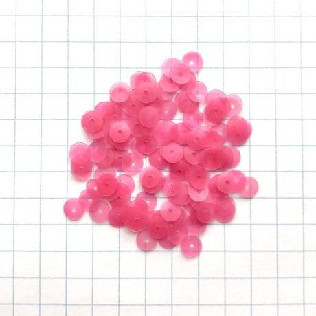 スパンコール ゼラチン製 亀甲　4mm（coha023 ローズ）【0.5g】