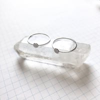 貼り付けリングパーツ・平皿（Φ4mm　シルバー)  【2個セット】