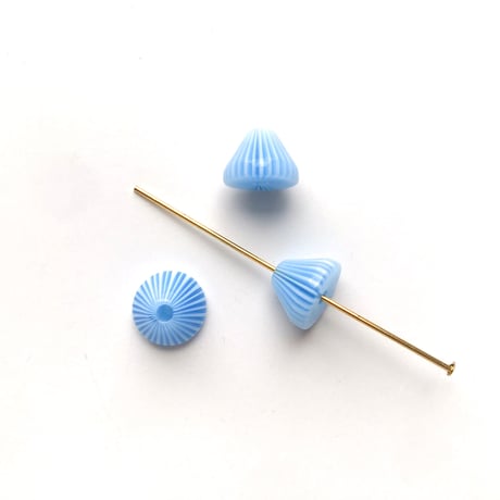 ストライプコーンビーズ（円錐型・約Φ10mm×7mm)