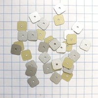 スクエアスパンコール 6mm（FFS058  シルバー）【0.2g】