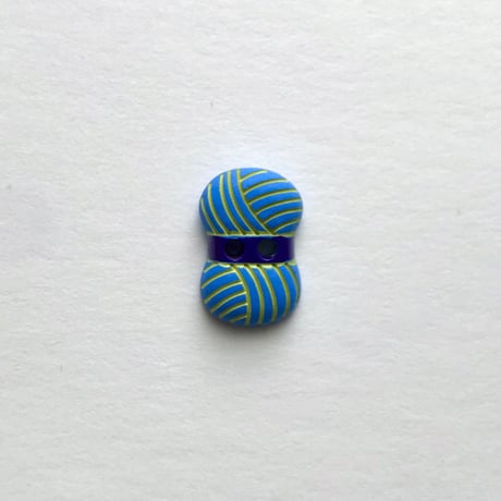 毛糸ボタン(JB767184 　ライトブルー×ネイビー)