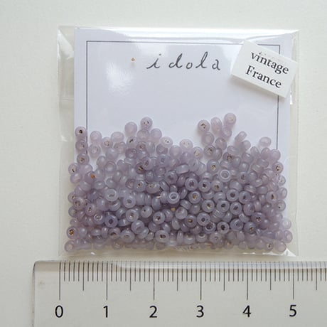 シードビーズ　（JFF227　パープル　size:2.7mm　丸中)    【4g】