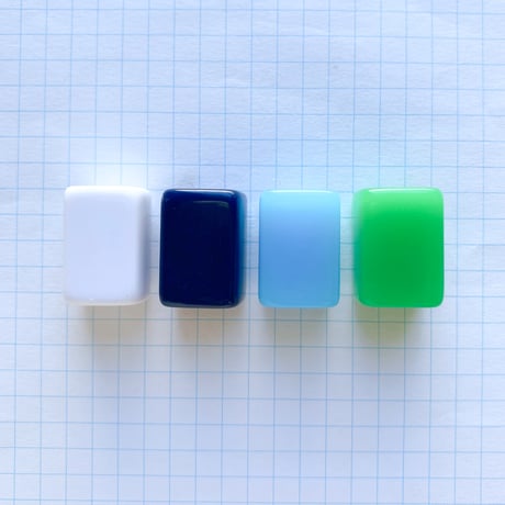 積み木ビーズ M（クールカラー)