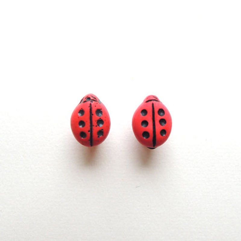 てんとう虫ボタン(JB734024)【2個セット】 | idola