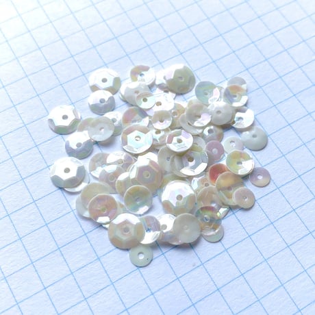 スパンコール 　3.5～6mm（LI 79　オーロラホワイトMIX）【0.5g】