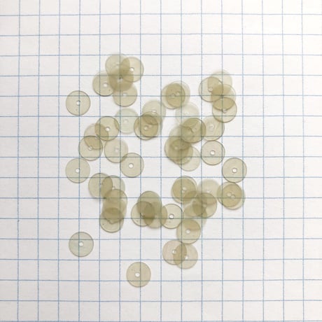 スパンコール ゼラチン製 ラウンド 6mm（FSCA162  オーロラクリアグレー）【0.5g】