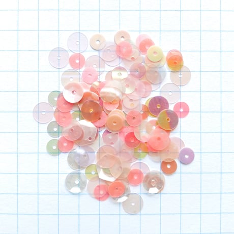 スパンコール 　3.5～8mm（LI 73　オーロラピンクMIX）【0.5g】