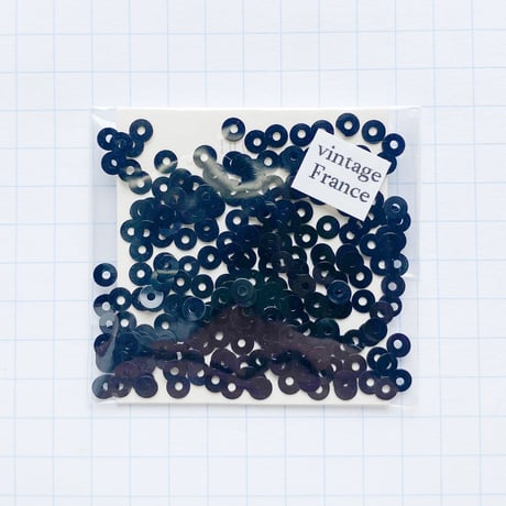 スパンコール ゼラチン製　3mm（FSCA374 ブラック）【0.5g】