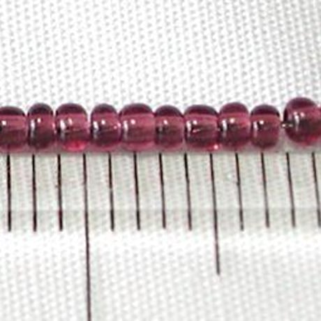シードビーズ　（JFF031　パープル　size外径:約1.9mm　丸小)    【4g】