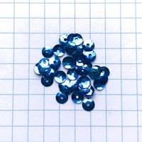 スパンコール 亀甲型　4mm（coha522 メタリックブルー）【0.4g】