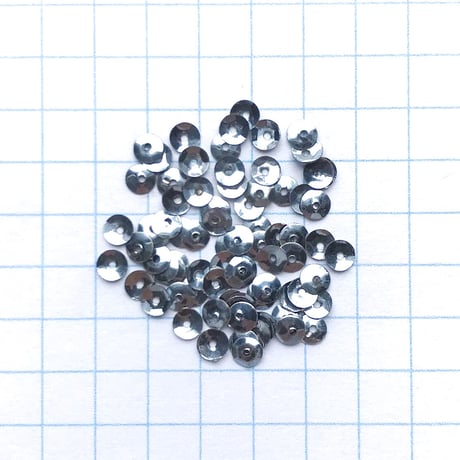 スパンコール 亀甲　3mm（coha516 メタリックライトブルー）【0.4g】