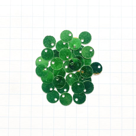 スパンコール　メタル製　5mm（coha281 グリーン）【0.8g】