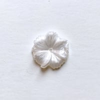 カップ型 フラワービーズ (FJ365/18 パールホワイト)