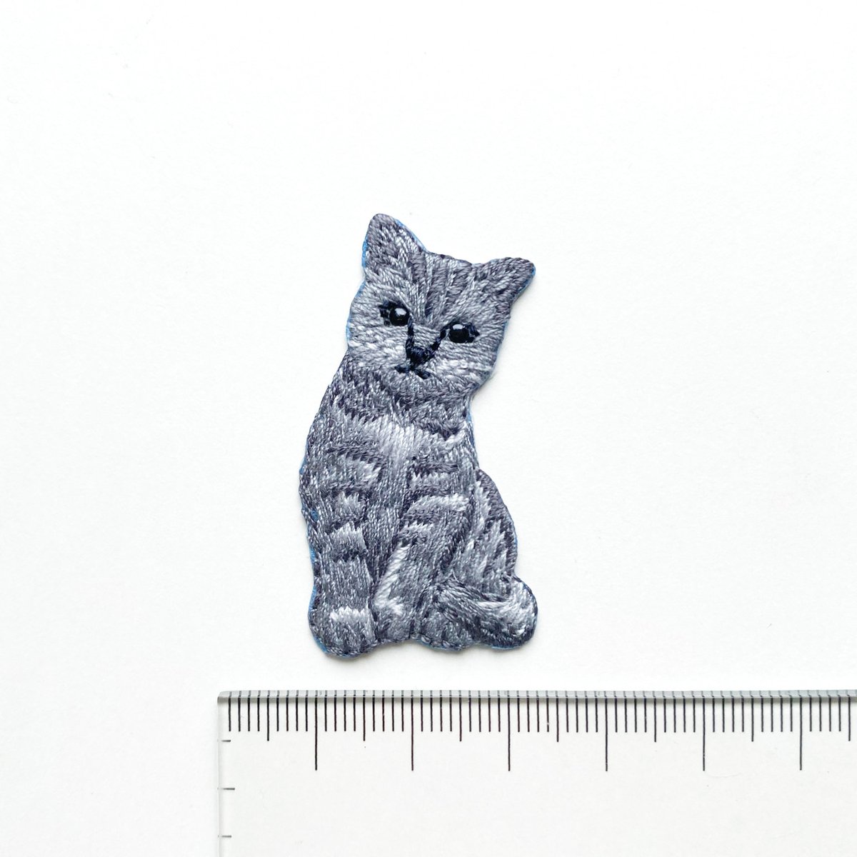 ネコ・グレー(ワッペン)【2枚セット】 | idola