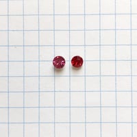 ヴィンテージラインストーン　Φ4mm（ローズ・ライトシャムルビー）【各色２個セット】