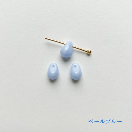 ドロップビーズ S (FEG1305 Φ5mm×7mm) 【単色・2個セット】