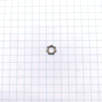 メタルフラワービーズ（FEM019　Φ7mm　シルバー)【4個】