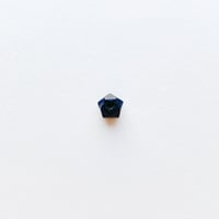 ファセットカットビーズ L (FEG837 ≒Φ7mm ブラック) 【3個セット】