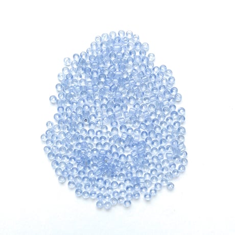 シードビーズ　（JFK034　クリアブルー　size外径:約2.2mm)    【4g】