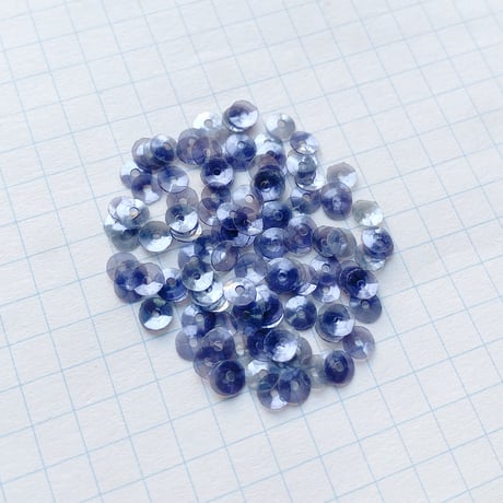 スパンコール ゼラチン製　4.0mm（FSCA388 オーロラグレー）【0.5g】