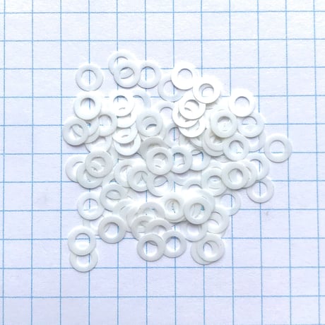 スパンコール リング　5mm（FSCA261 ホワイト）【0.3g】