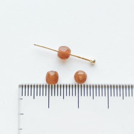 ラウンドビーズ  (FEG1392 ≒Φ4.5mm ベージュ) 【3個セット】