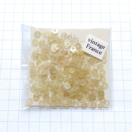 スパンコール ゼラチン製　3mm（coha298 ホワイト）【0.5g】