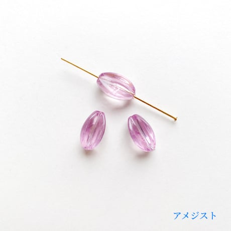 ナツメビーズ (FJ276 プラスティック製)　【単色・2個セット】