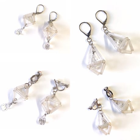 ＊完成品＊ idola Original Kit 「オクタヒドロンのイヤリング・正八角形 ver」